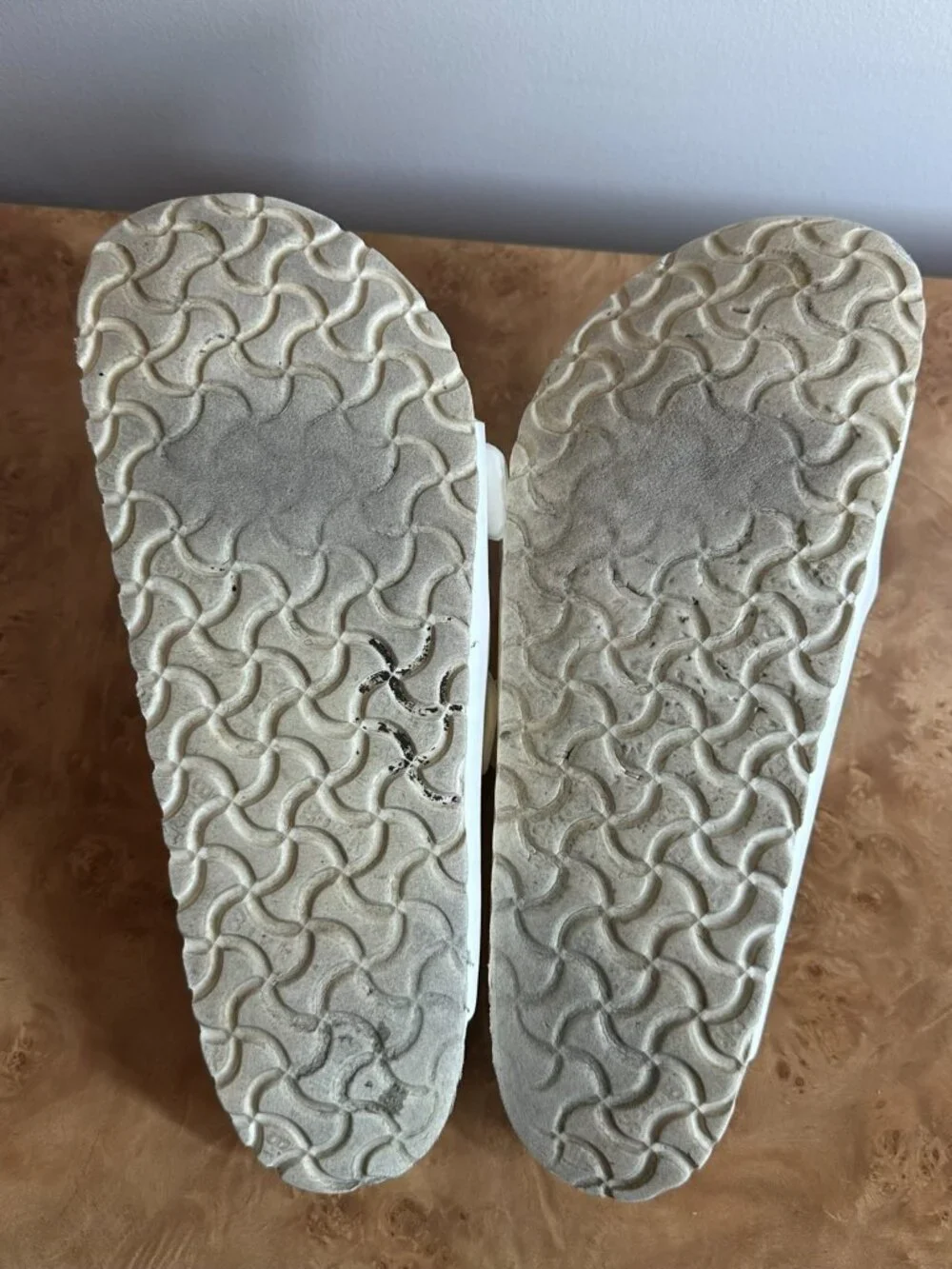 Birkenstock Arizona EVA White Double Strap Slide Sandals Unisex EU 43 US 10-10.5